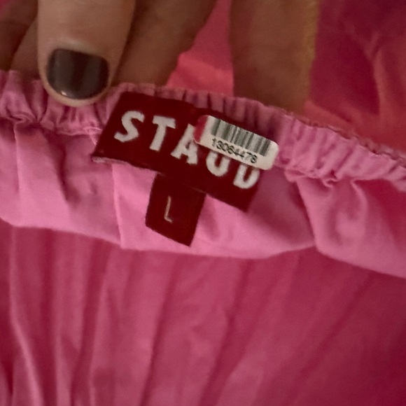 STAUD Apfel Maxi Elastic Waist Dress Size Large - Picture 9 of 11